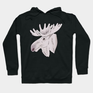 Albino Moose Head Hoodie